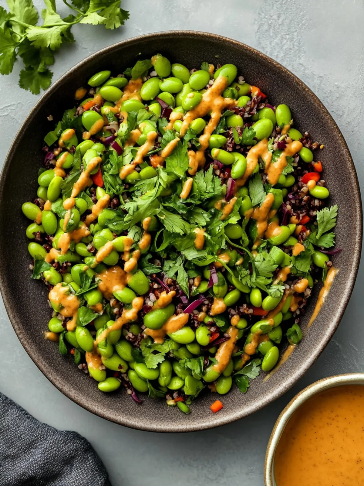 Edamame Salad with Peanut Sauce