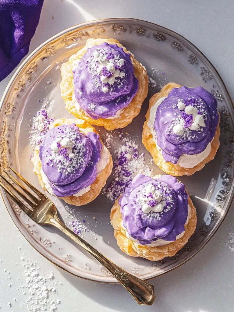 Ube Cream Puffs