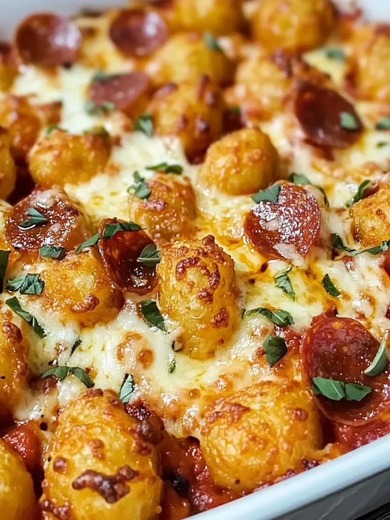 Pizza Tater Tot Casserole