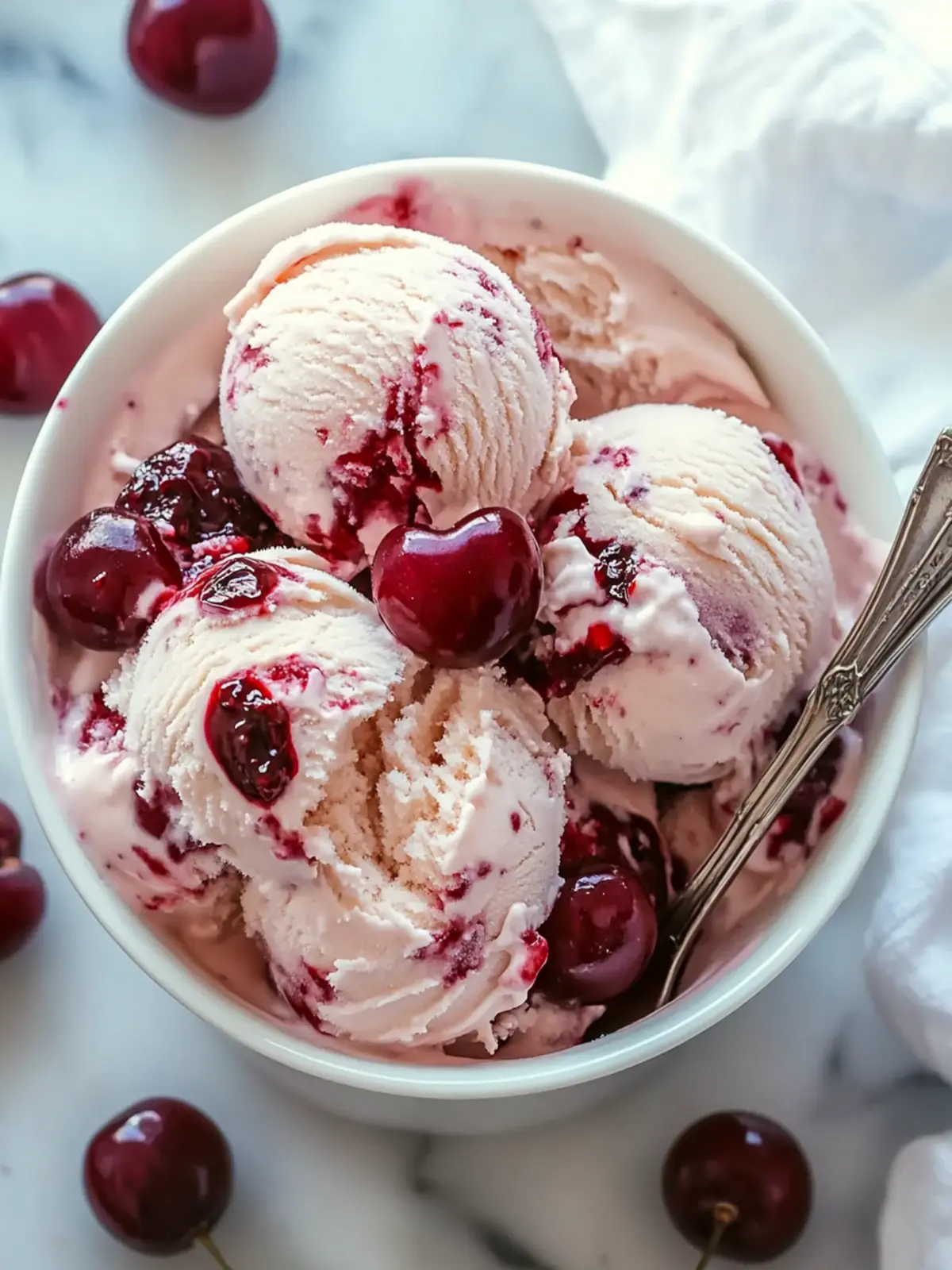 Easy Homemade Cherry Garcia Ice Cream Recipe