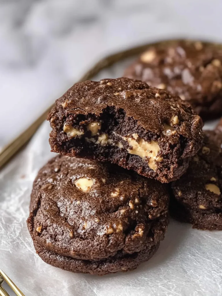 Fudgy Peanut Butter Brownie Cookies