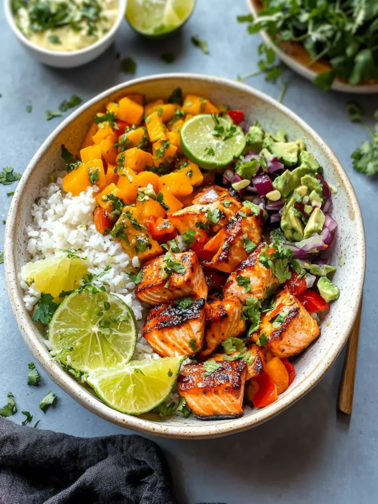 Chili Lime Salmon Bowls