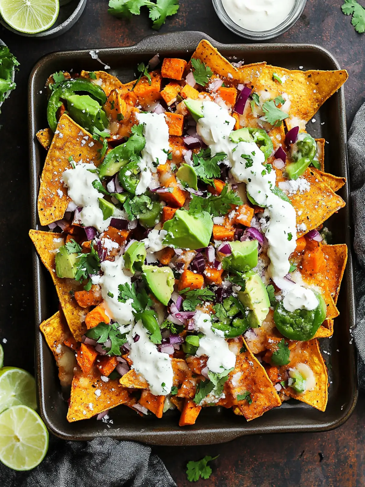 Crispy Sweet Potato Nachos