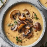 Savory, Satisfying, Creamy Mushroom Soup