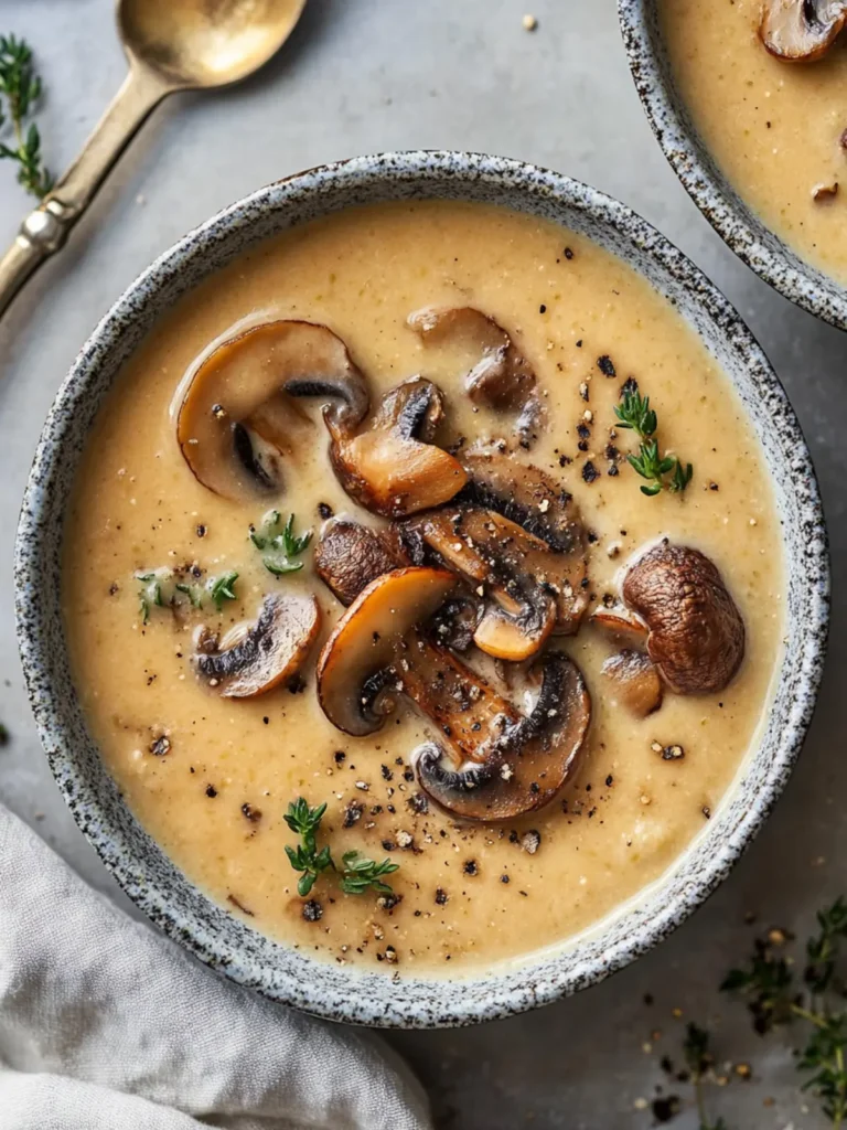 Savory, Satisfying, Creamy Mushroom Soup