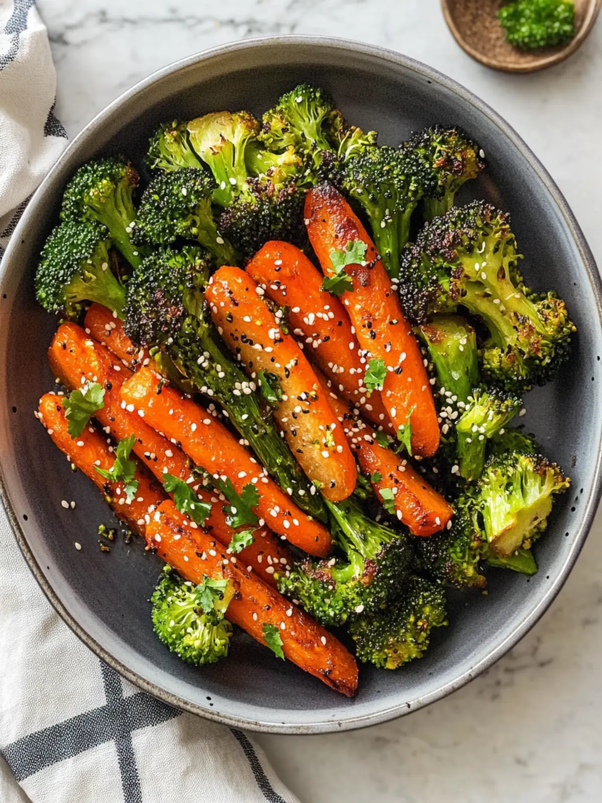 Roasted Broccoli & Carrots (Asian-Inspired)