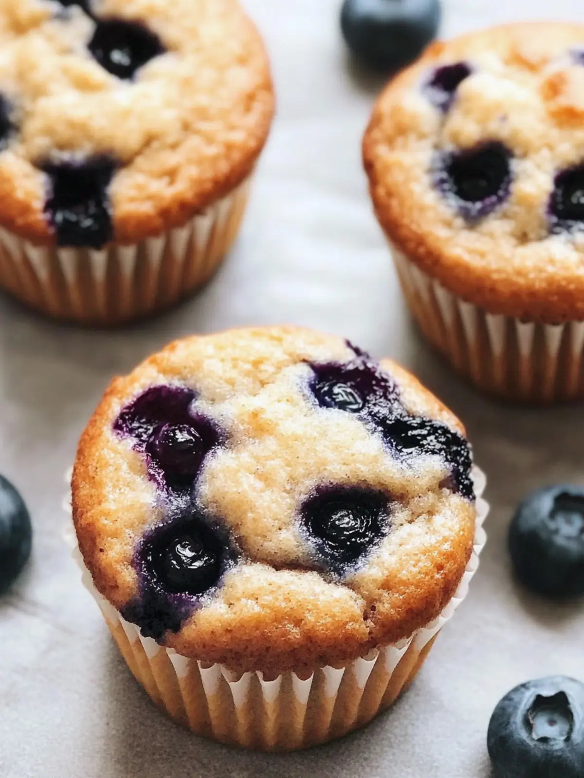 Low Carb Greek Yogurt Blueberry Muffins