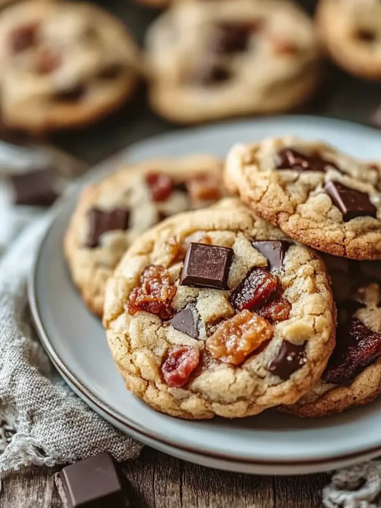 Bourbon Bacon Chocolate Chunk Cookies