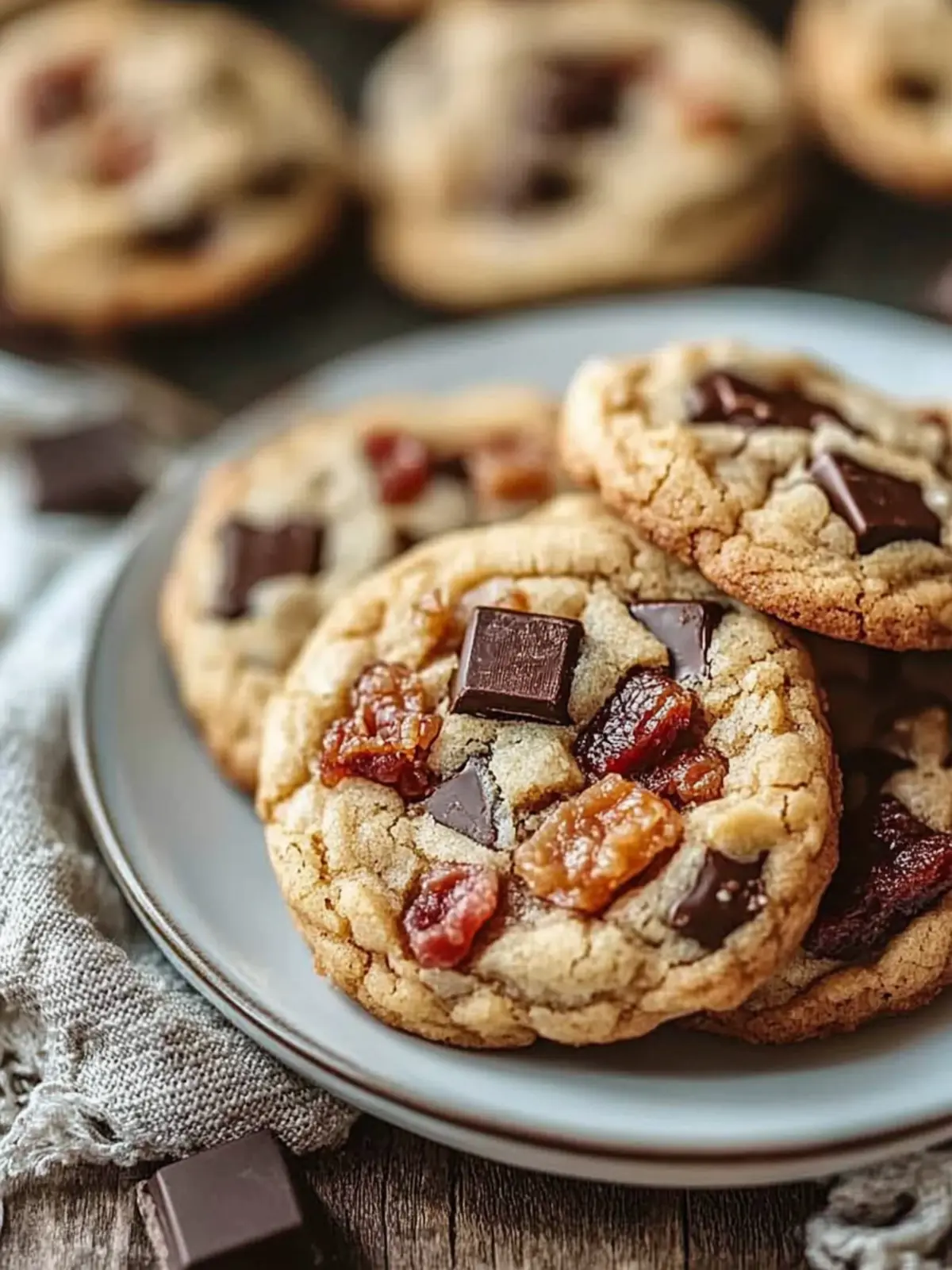 Bourbon Bacon Chocolate Chunk Cookies
