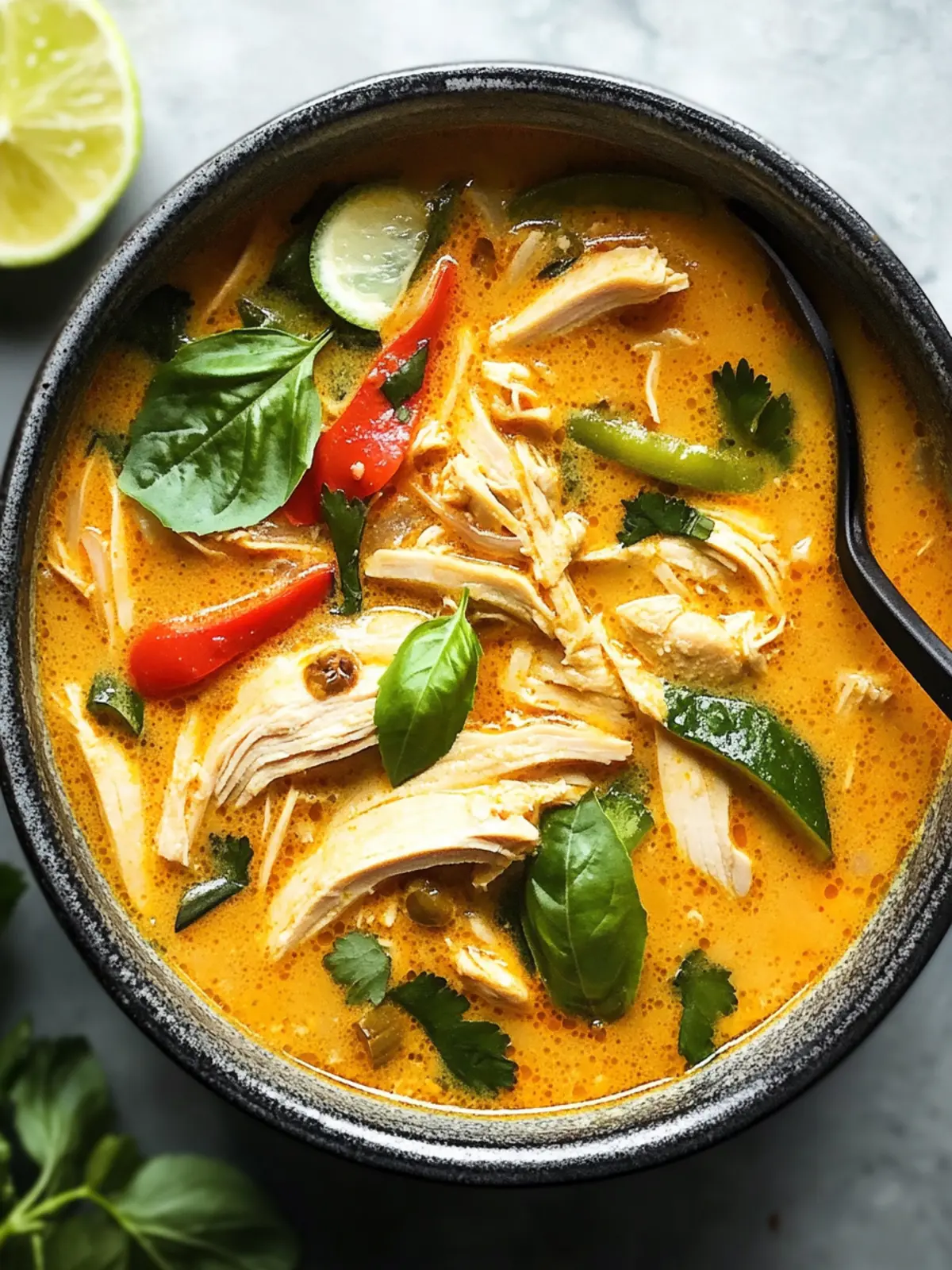 Easy Thai Chicken Curry Soup