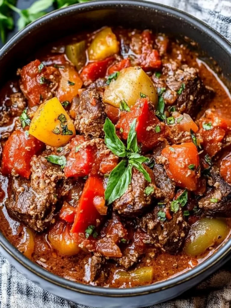 Slow Cooker Beef Cacciatore