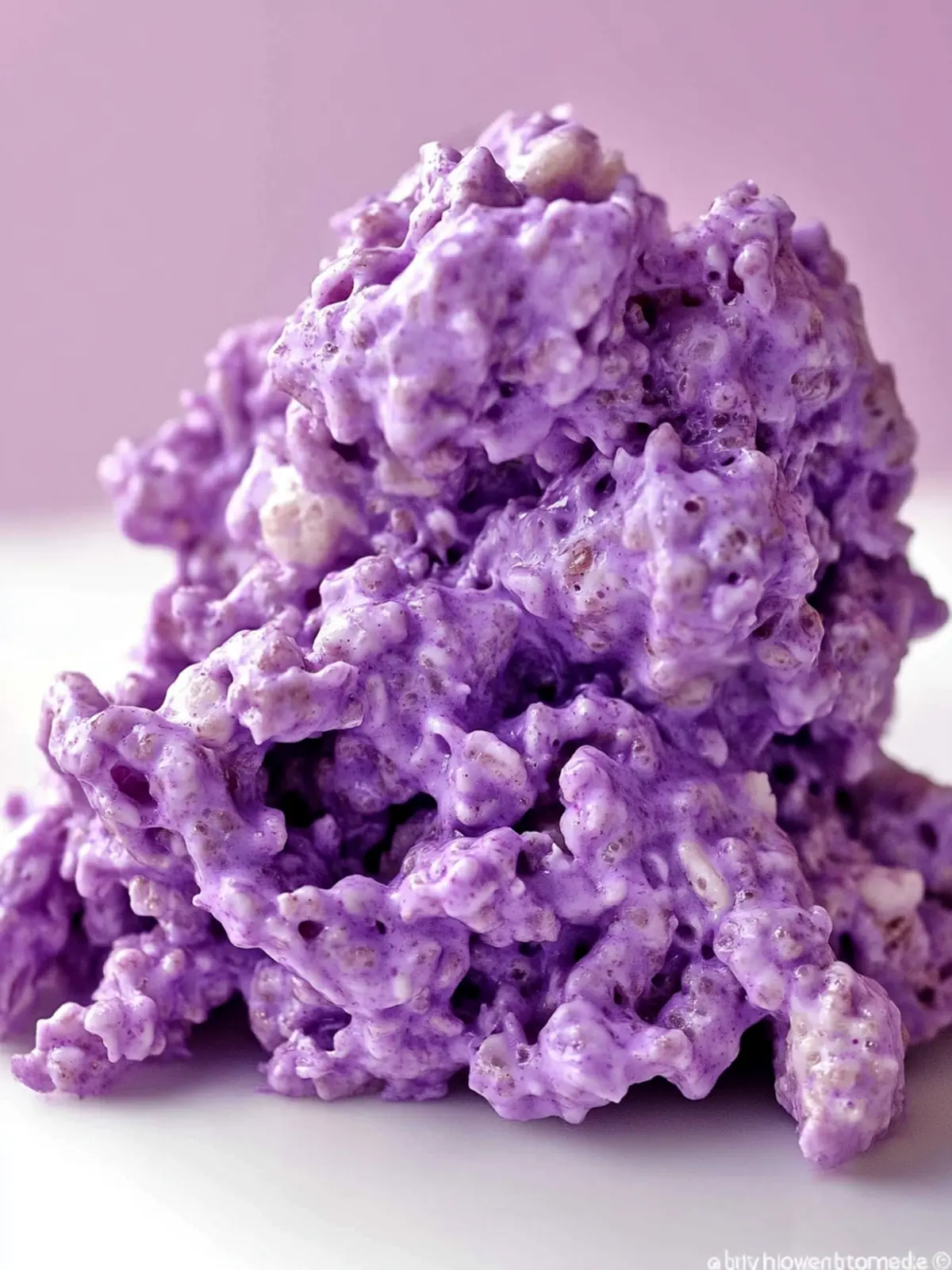 Ube Rice Krispies Treat