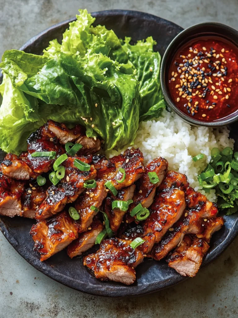 Korean BBQ Pork Recipe
