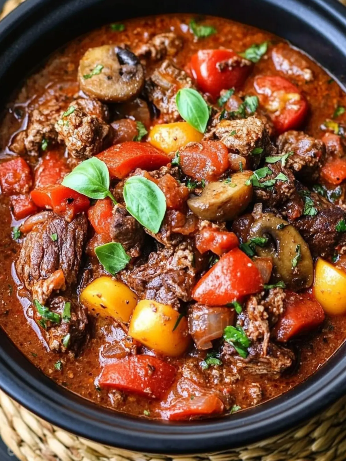 Slow Cooker Beef Cacciatore