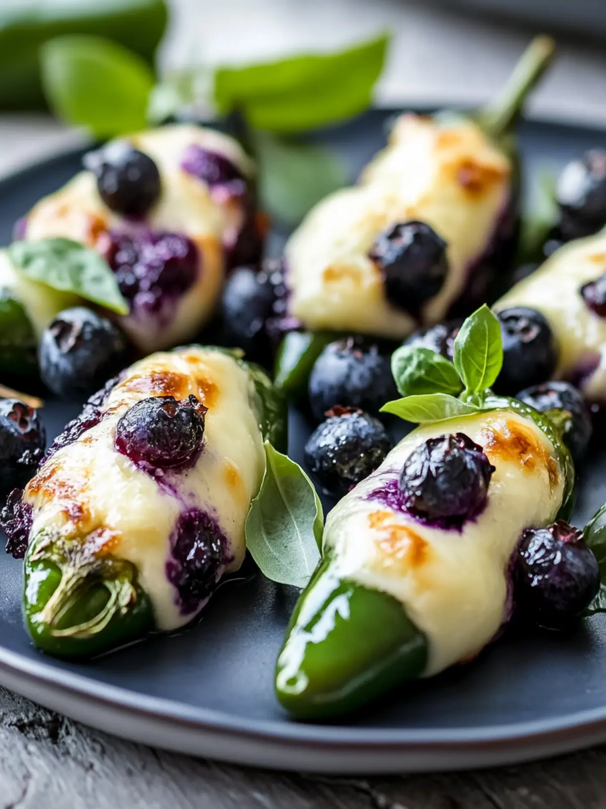 Sweet Heat: Blueberry Brie Jalapeño Poppers