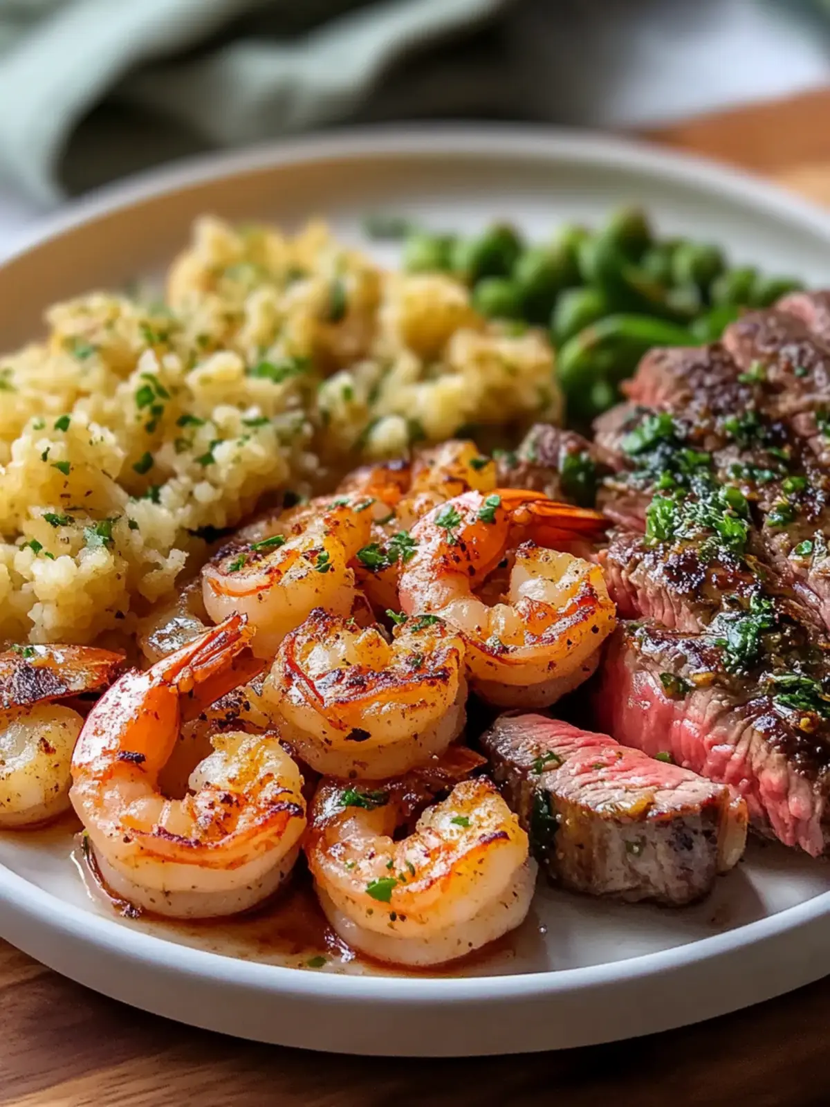 Mouthwatering Garlic Butter Shrimp and Steak