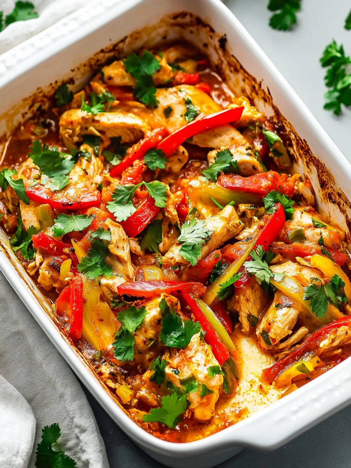 High Protein Power Meals Fajita Chicken Casserole