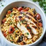 Mediterranean Chicken Recipe with Orzo