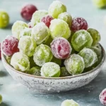 Healthy Dessert 3-Ingredient Healthy Sour Candied Frozen Grapes
