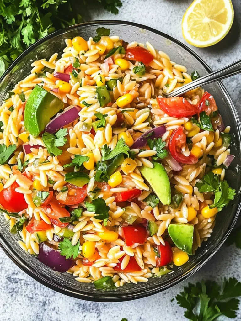 Mexican Orzo Pasta Salad