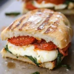 Starbucks roasted tomato mozzarella panini copycat