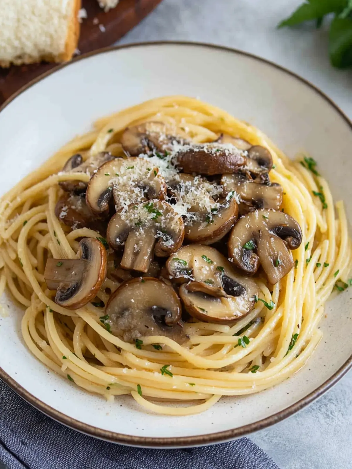 Quick Mushroom Spaghetti