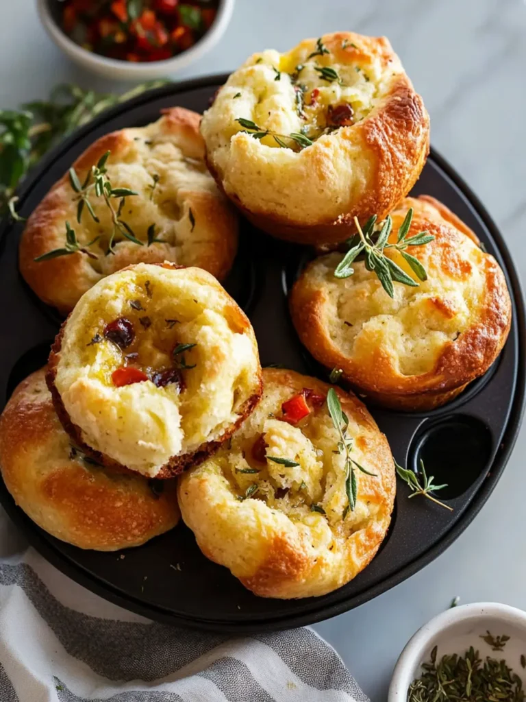 Easy Focaccia Muffins
