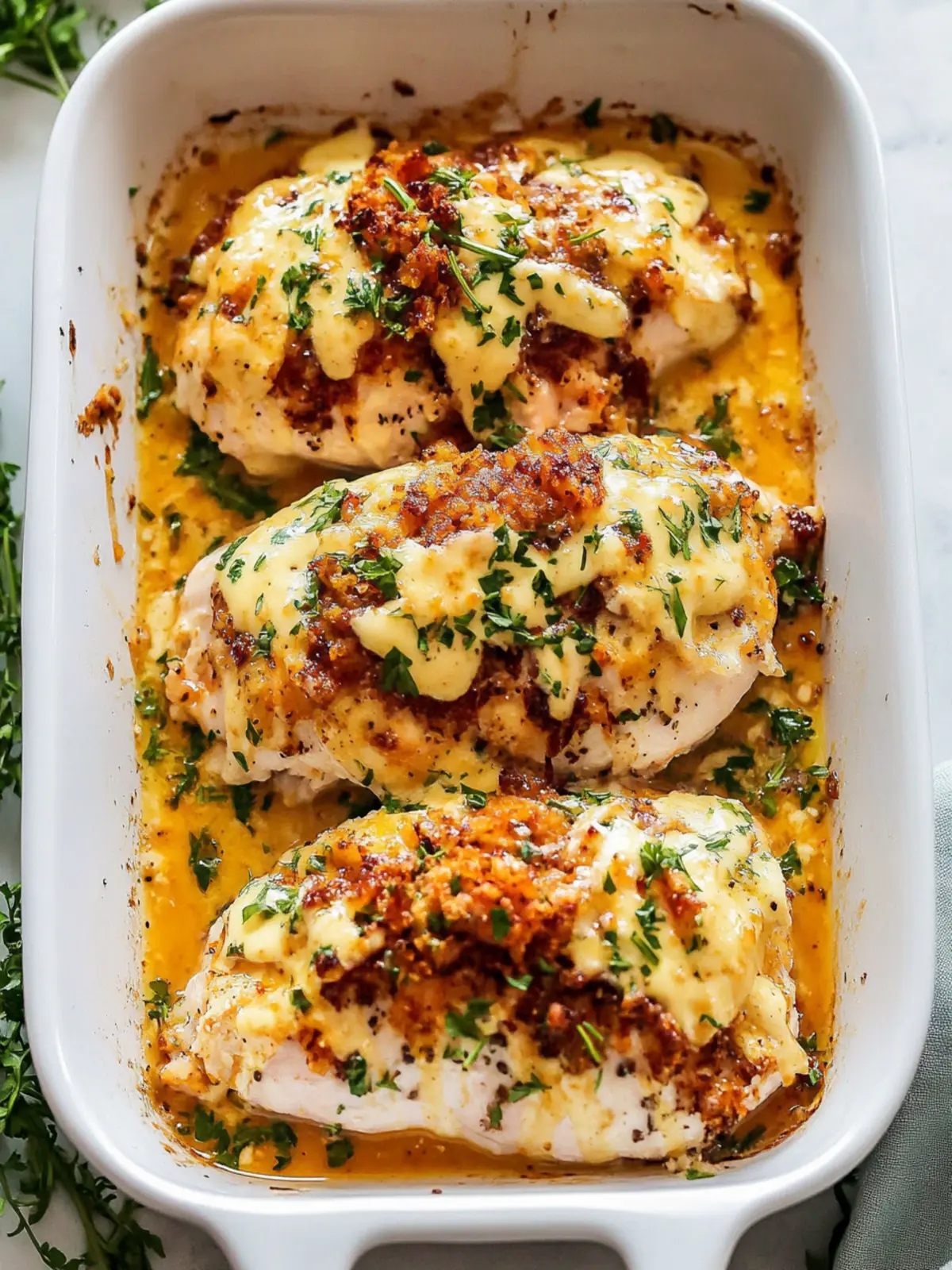 High Protein Baked Crack Chicken