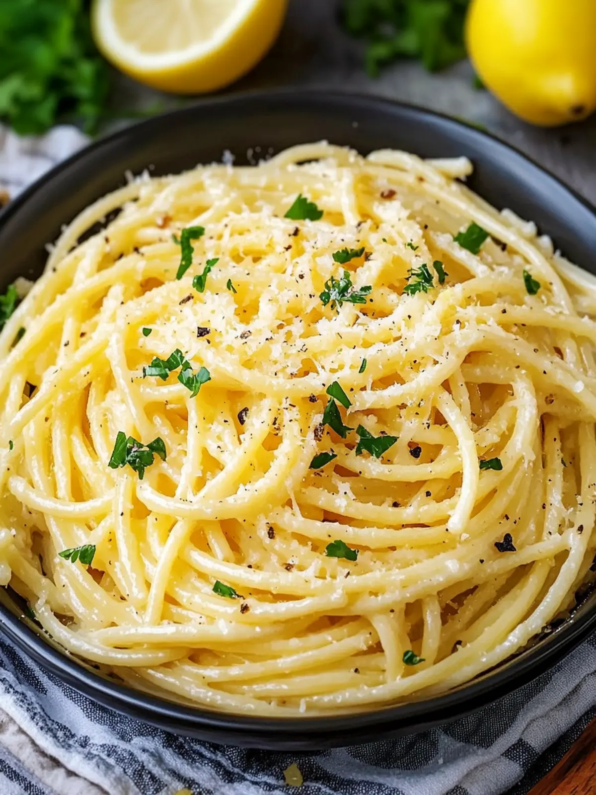 Lemon Butter Garlic Pasta Sauce (Pasta al Limone)