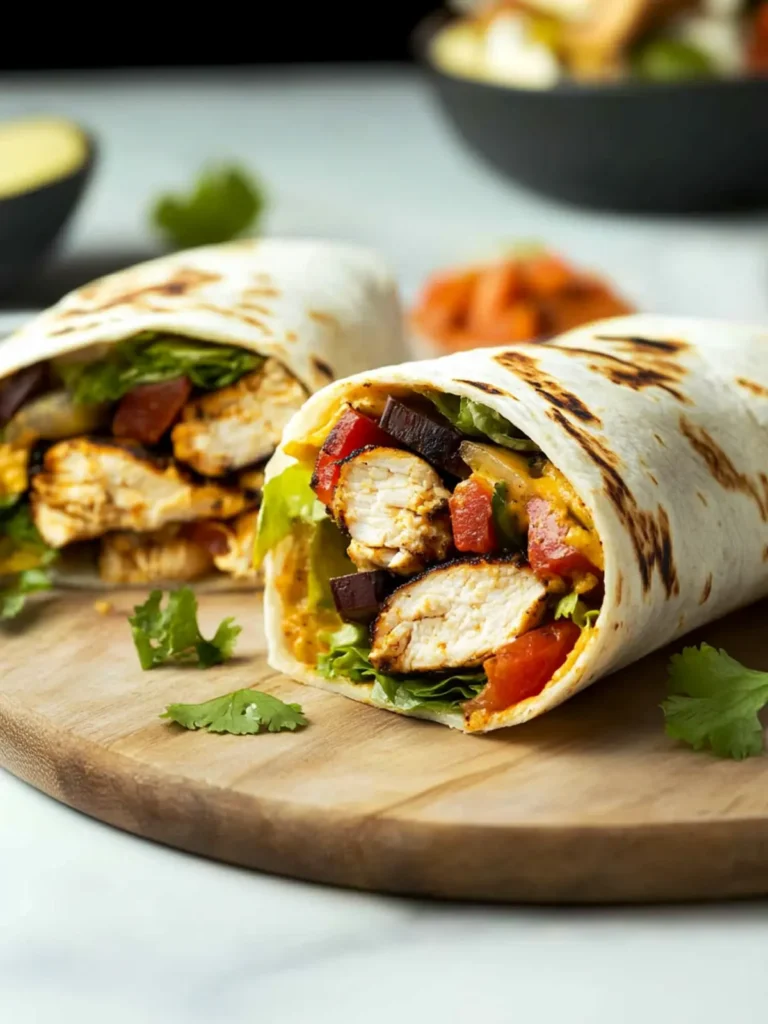 Chipotle Ranch Grilled Chicken Burrito