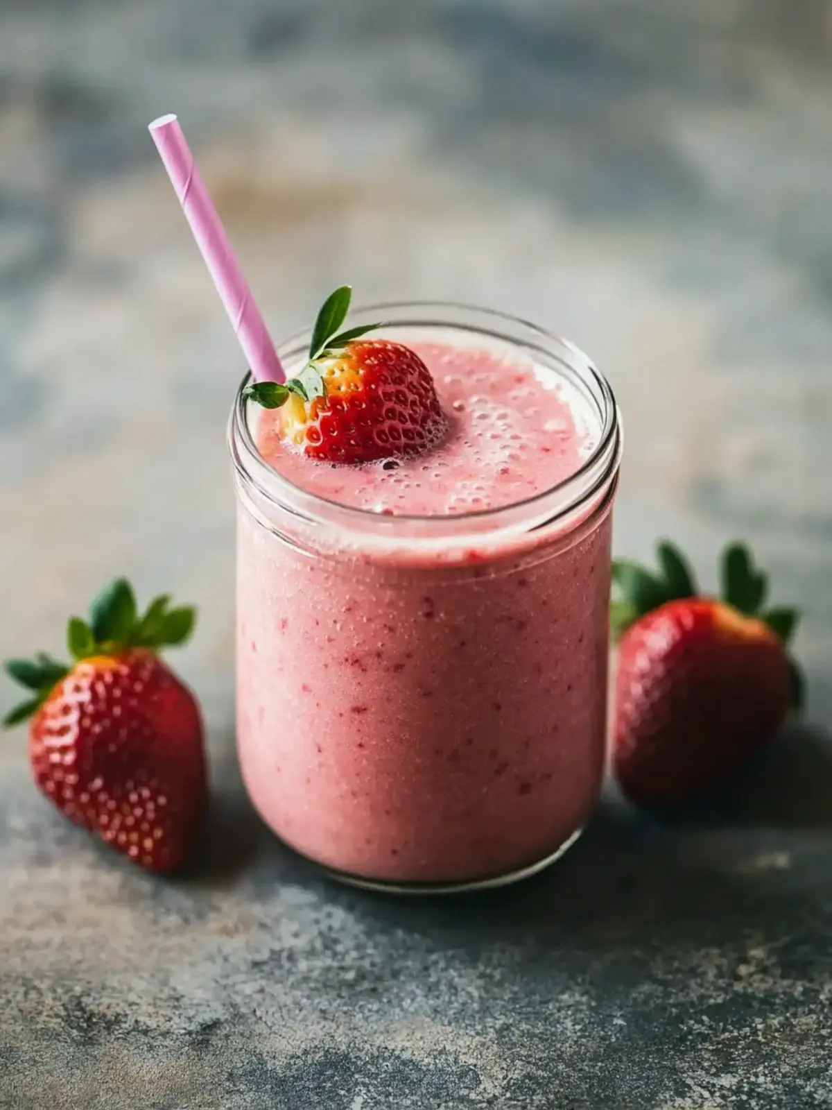 Gut Health Smoothies Strawberry Kefir Smoothie