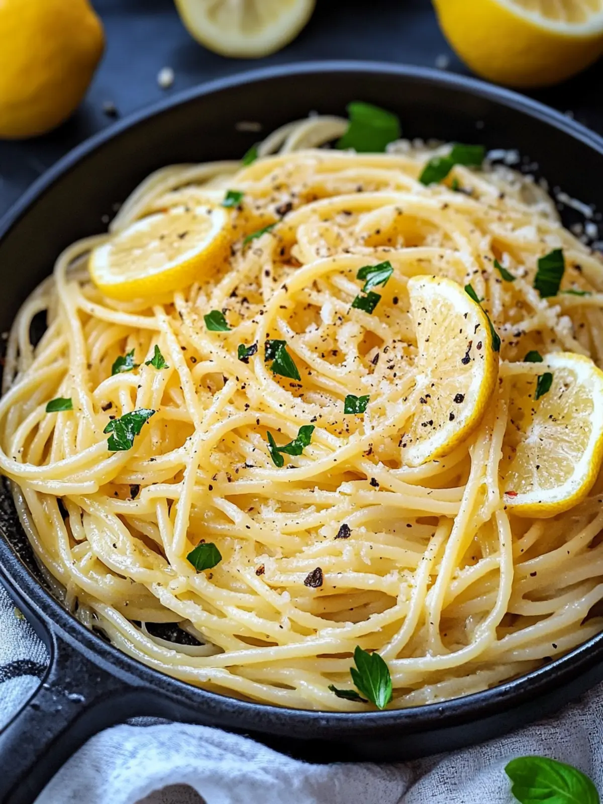 Lemon Butter Garlic Pasta Sauce (Pasta al Limone)