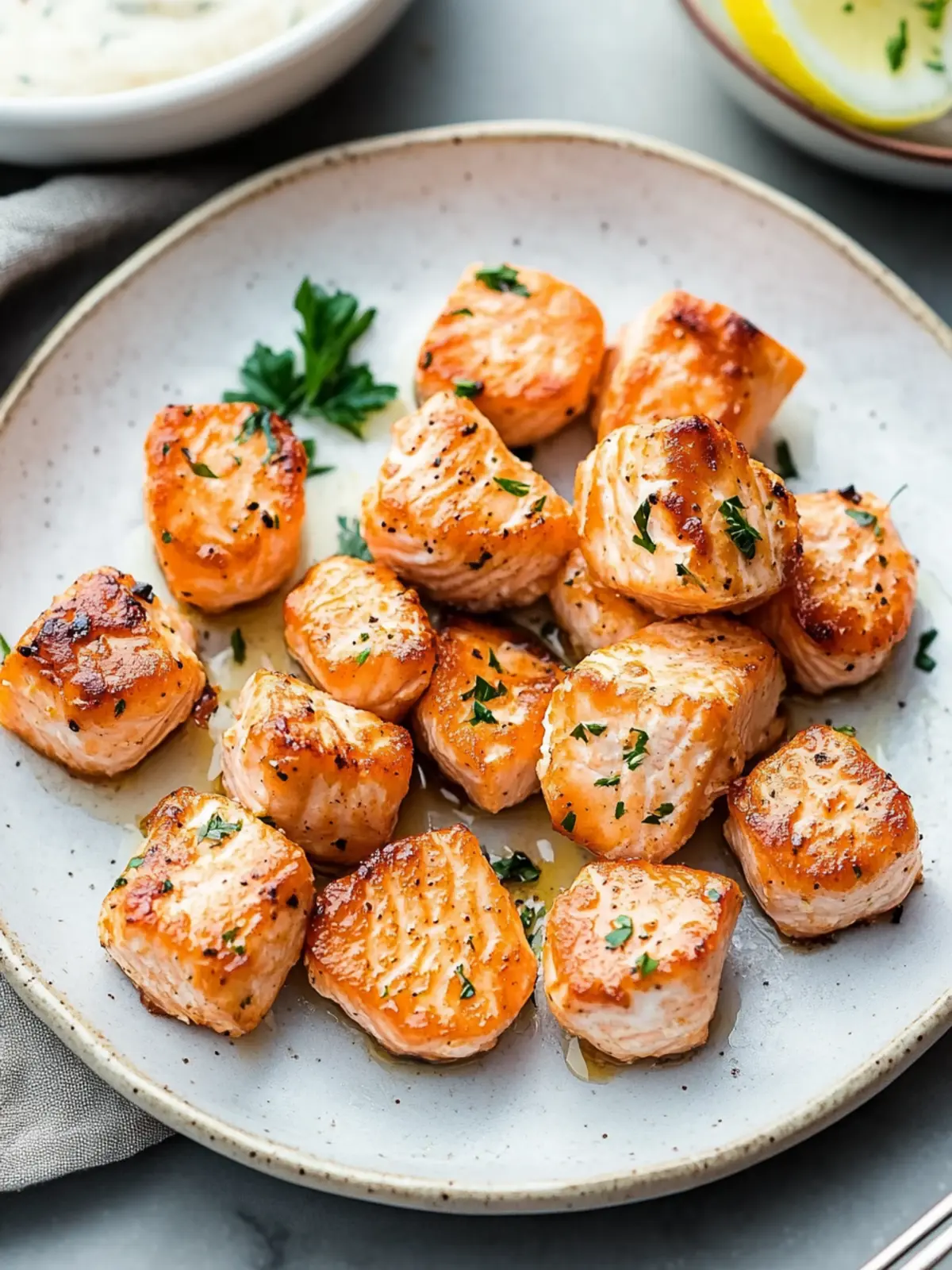 Air Fryer Salmon Bites