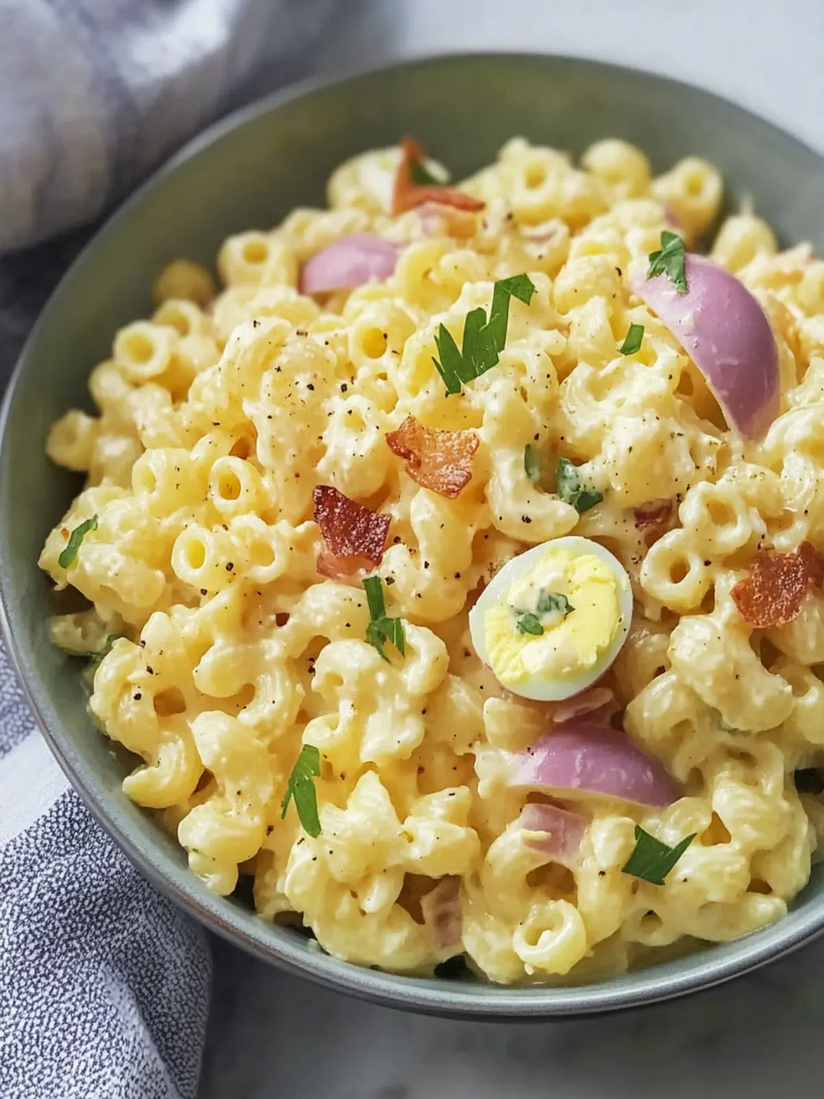 Deviled Egg Pasta Salad