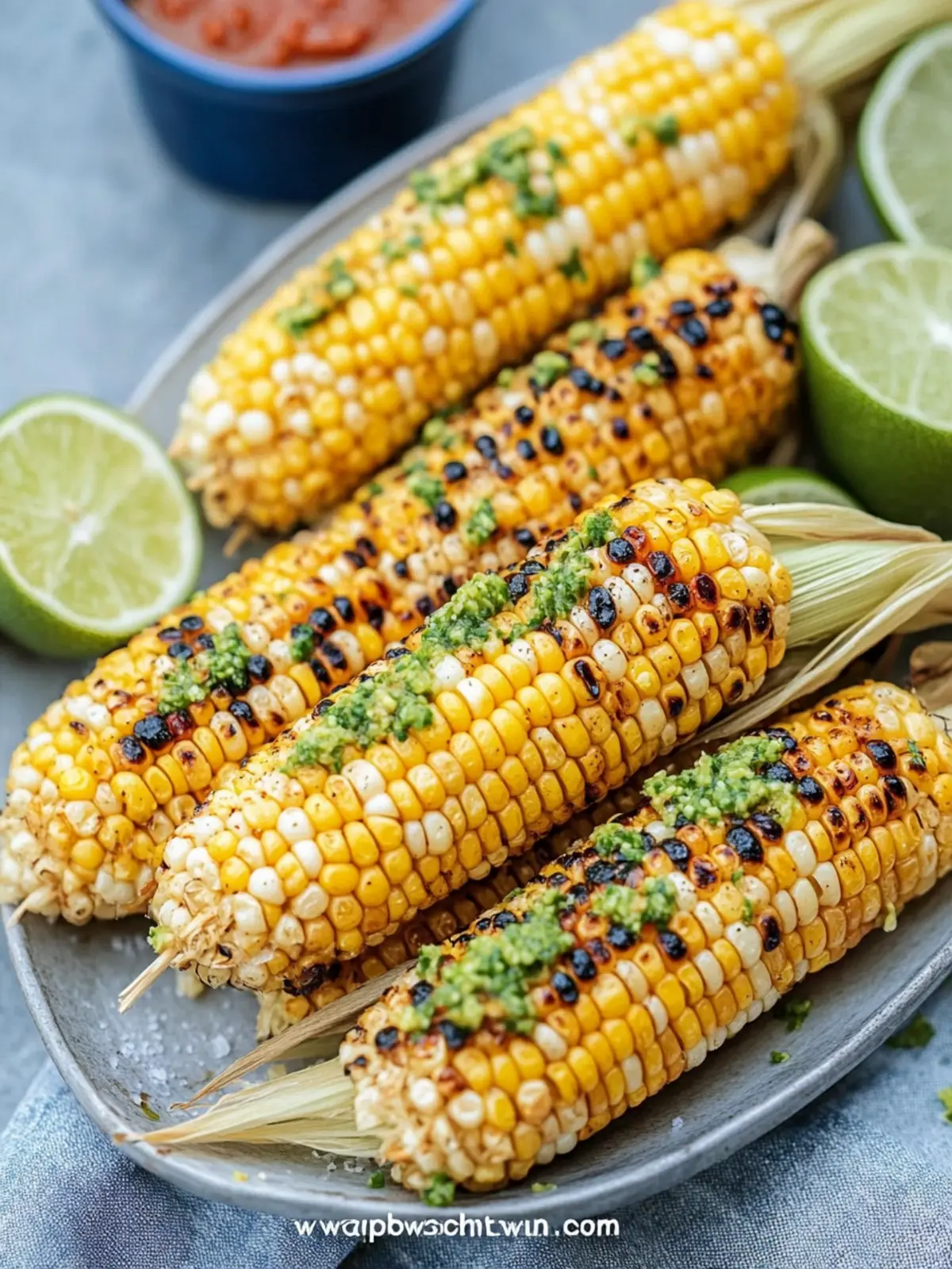 4th of July Grilled Corn with Chili-Lime Butter