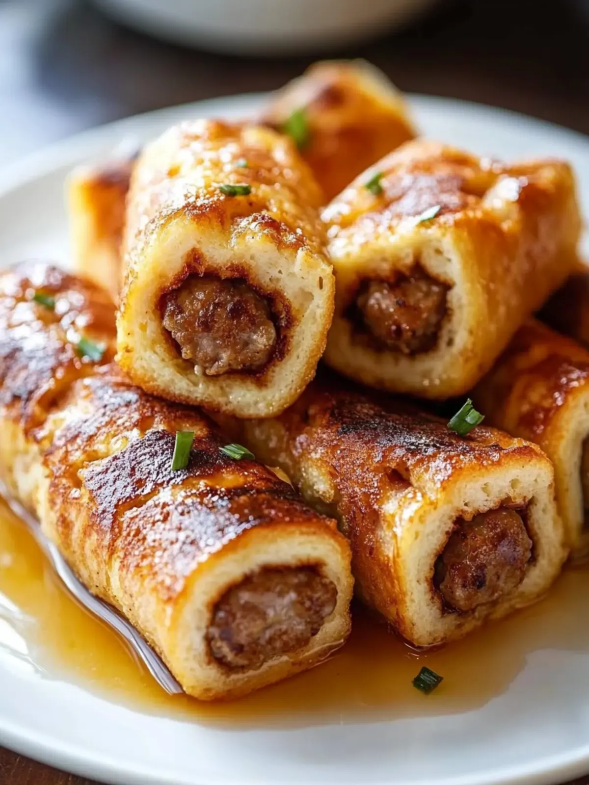 Sausage French Toast Roll-Ups