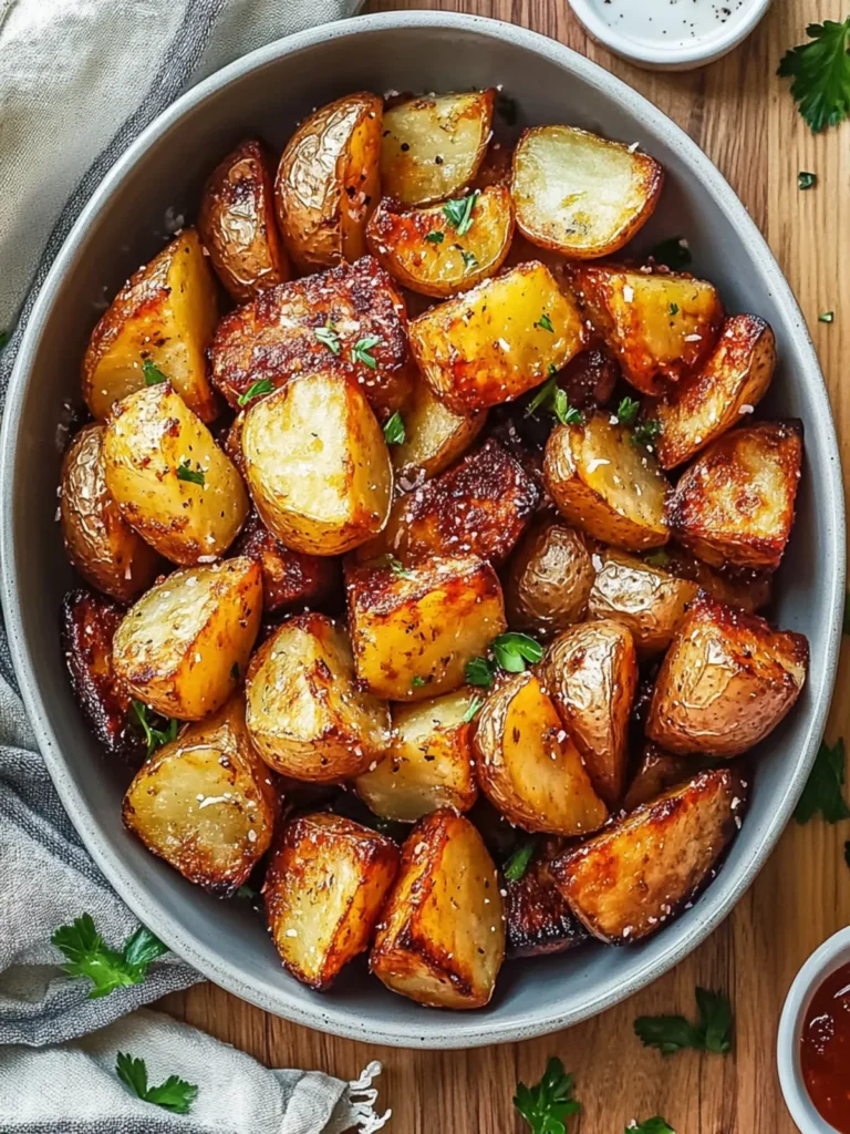 Crispy Coconut Sriracha Roasted Potatoes