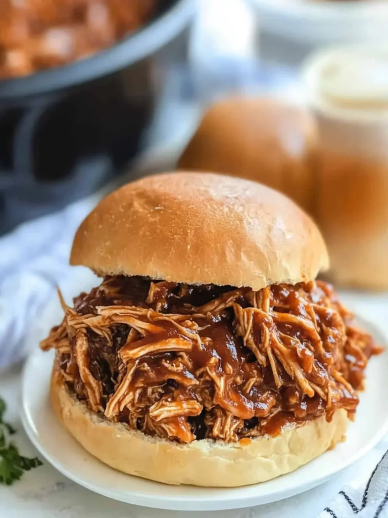 Crock Pot BBQ Pulled Chicken