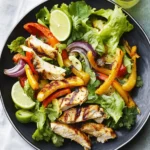 cardiac diet Chicken Fajita Salad with Lime-Cilantro Vinaigrette