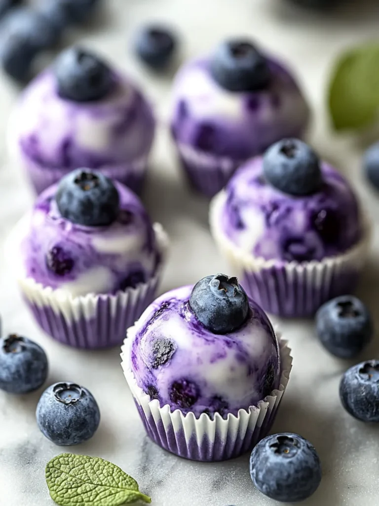 Delicious Blueberry Greek Yogurt Bites