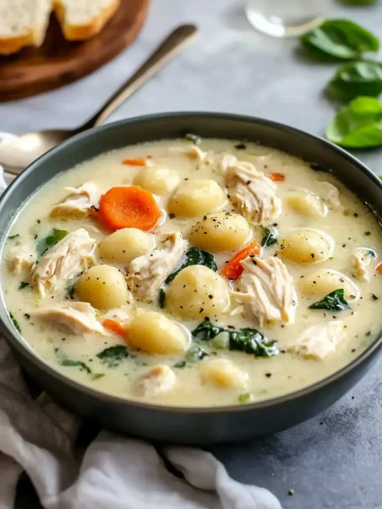 Crockpot Chicken Gnocchi Soup