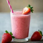 Gut Health Smoothies Strawberry Kefir Smoothie