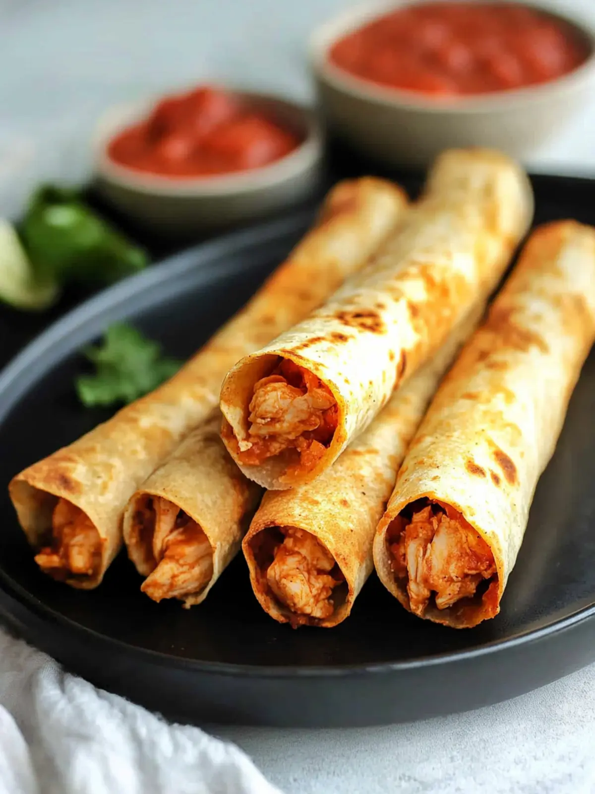 Air Fryer Chicken Taquitos (Easy Kid-Friendly Recipe)