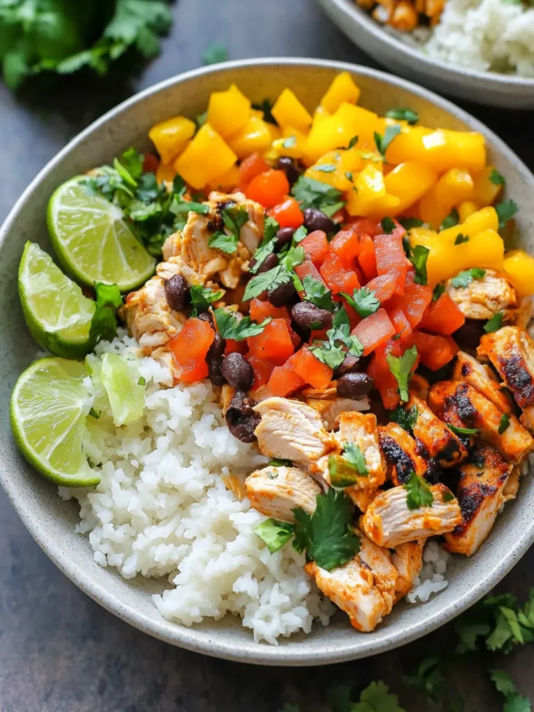 High Protein Chicken Al Pastor Bowls