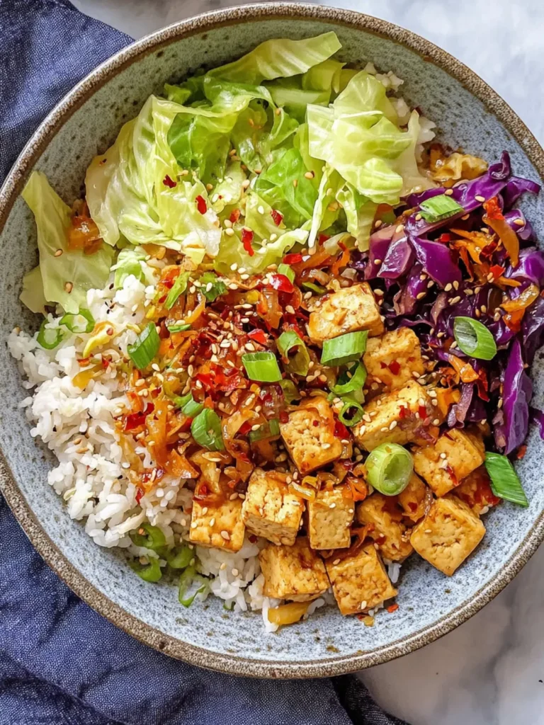 Tofu Cabbage Stir Fry