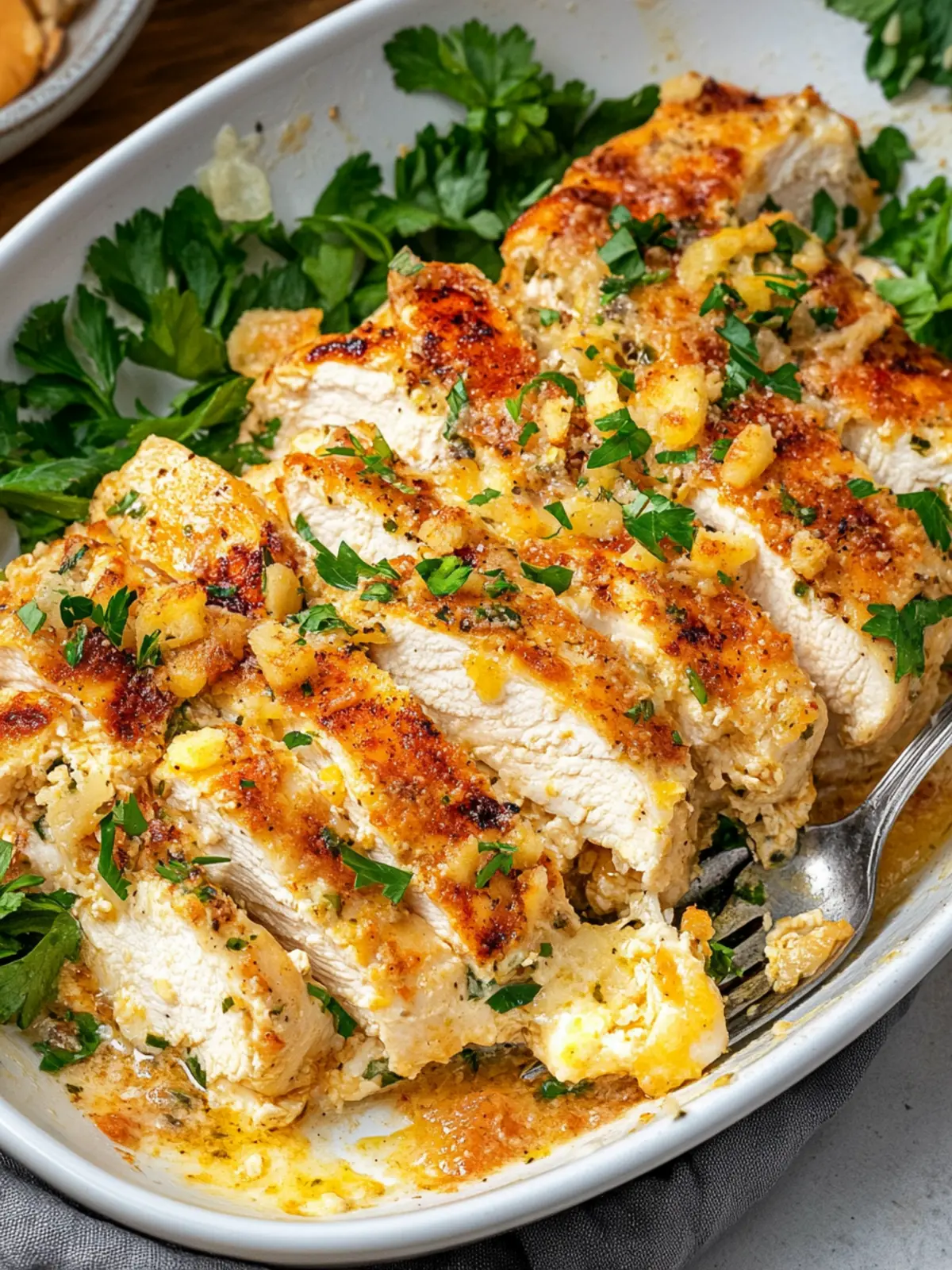 Baked Caesar Chicken
