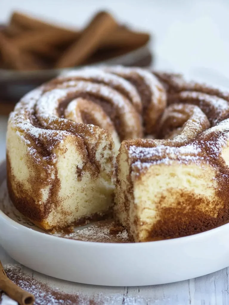 Cinnamon Swirl Protein Cake