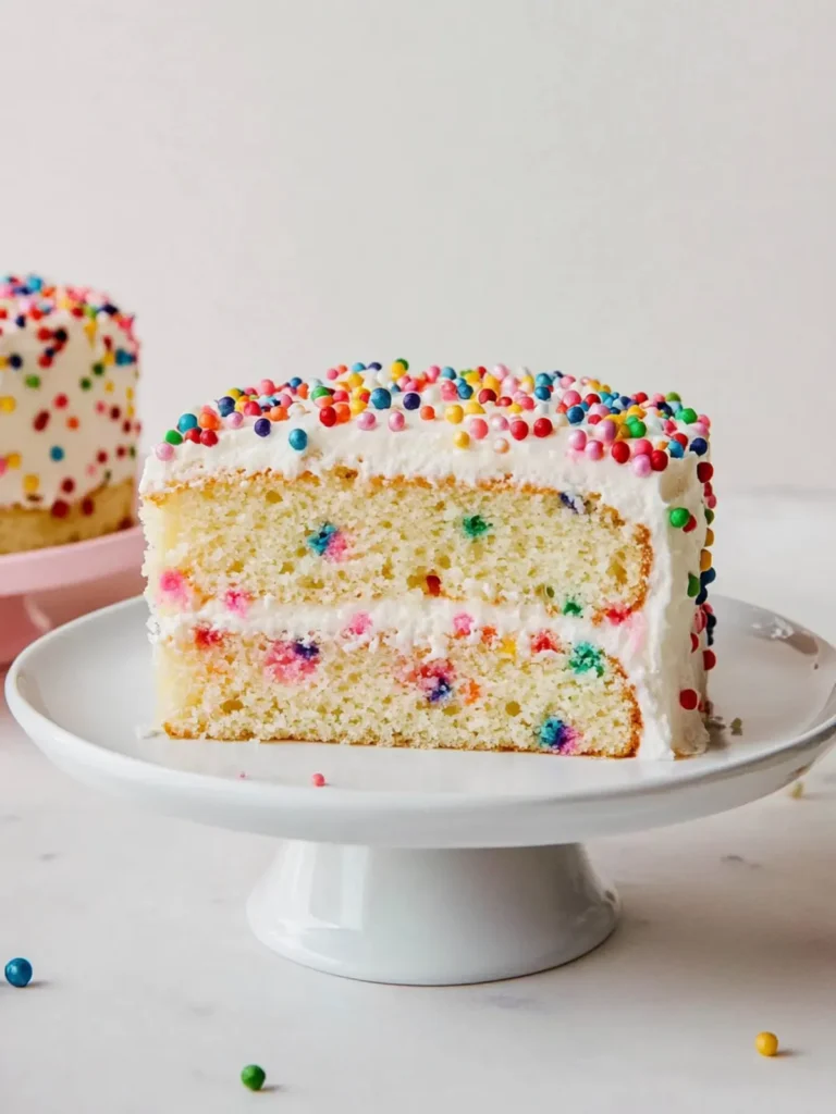 Confetti Dot Sheet Cake