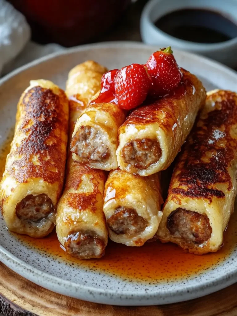 Sausage French Toast Roll-Ups