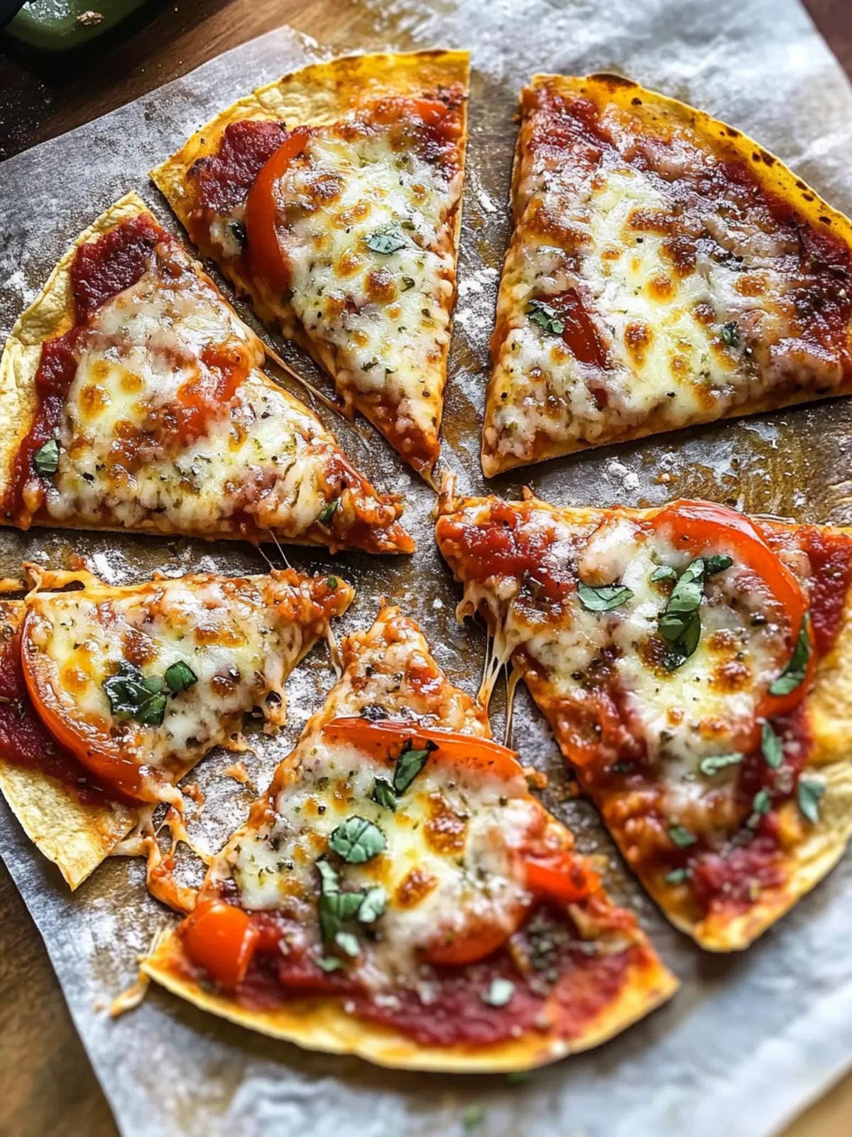 Easy 5 Minute Air Fryer Tortilla Pizza